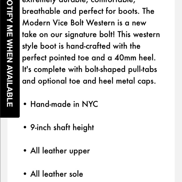 Brand new Modern Vice Bolt boots - Picture 8 of 8